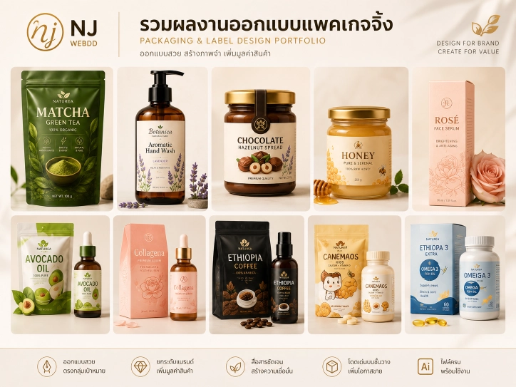 ตัวอย่างแพคเกจจิ้งสวยๆ